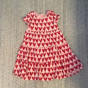 Hanna Andersson heart dress size 8